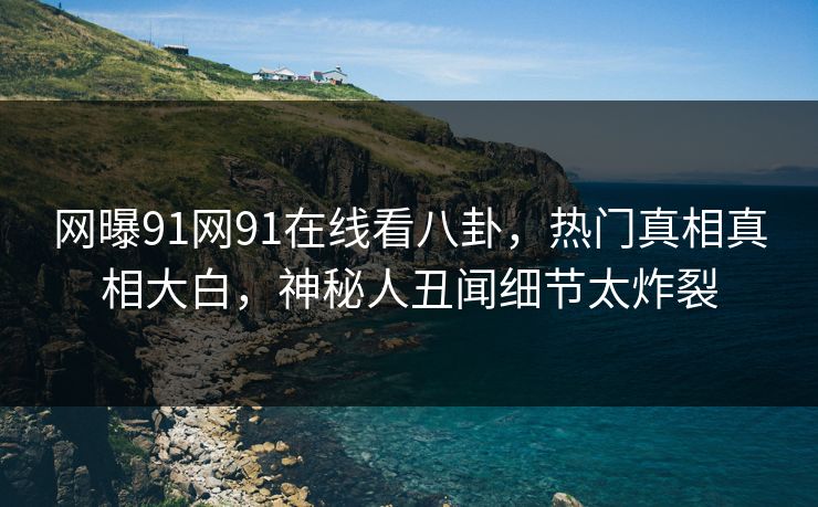 网曝91网91在线看八卦，热门真相真相大白，神秘人丑闻细节太炸裂