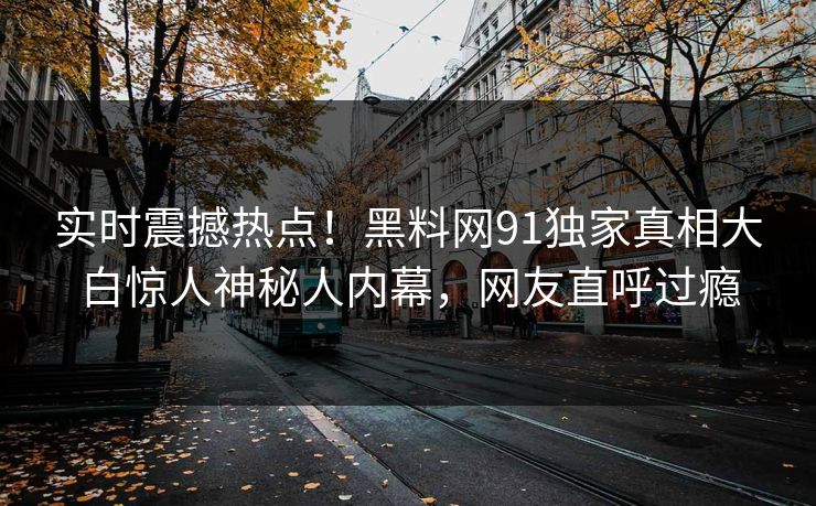 实时震撼热点！黑料网91独家真相大白惊人神秘人内幕，网友直呼过瘾