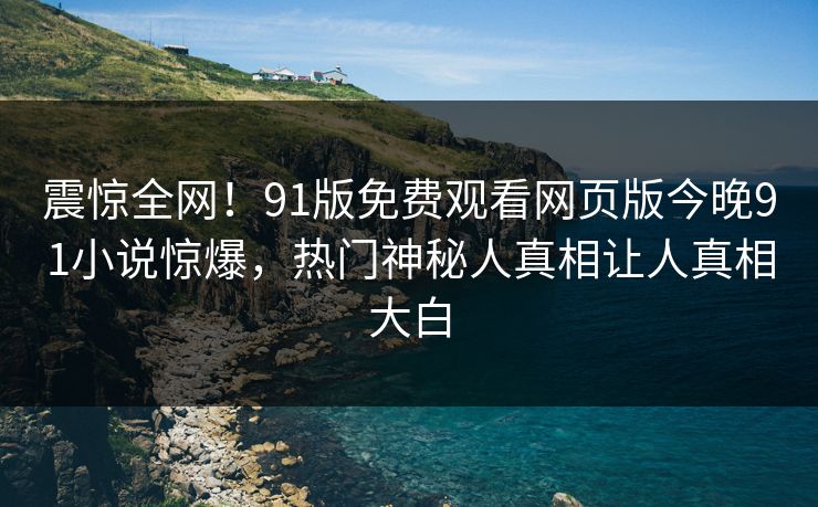 震惊全网！91版免费观看网页版今晚91小说惊爆，热门神秘人真相让人真相大白